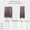 Sapphtopaz 3pcs Hardshell Luggage Sets ABS Suitcase Hardside Luggage Carry On Suitcase, Spinner Wheels, TSA Lock (20" 24" 28") - 3 of 4