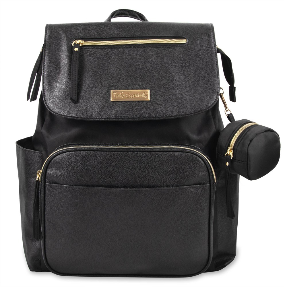 Photos - Pushchair Accessories Baby Essentials Vegan Leather Diaper Bag - Black