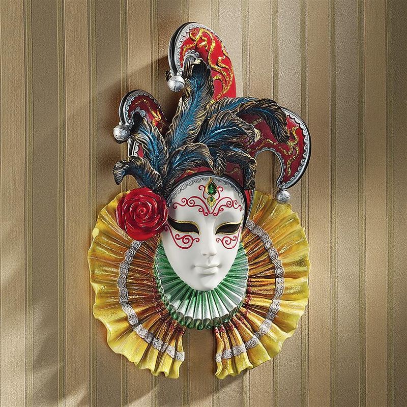 Design Toscano Colombina Jester Venetian Wall Mask, 1 of 4