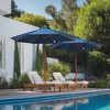 Yescom 9FT Wooden Patio Umbrella UV30+ for Beach Pool Wedding Party Table Market Garden Yard Hotel Deck Cafe Navy - 2 of 4