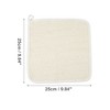 Unique Bargains Elasticity Body Scrub Towel for Shower 9.84"x9.84" Beige 1 Pc - 4 of 4