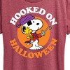 Women's - Peanuts - Hooked On Halloween Short Sleeve Graphic T-Shirt - 2 of 4