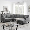 NicBex U-Shaped Modular Sectional Sofa Modern Convertible Upholstered 7 Seat Sofa with 3 Pillows for Living Room,Apartment - 2 of 4