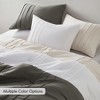 3 Pieces Pintuck Pleated Bedding Sets , All Season Lightweight, Extra Softness Pre-Washed Microfiber Bed Set, Premium Texture Bedding Comforter Set, Prime Queen / King Cozy Bedroom Bedding Set with Pillow Cases - image 3 of 4