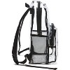 Fmeida Basics Transparent School Backpack, With Water-Resistant PVC Plastic Material and Ruggedly Reinforced Shoulder Straps - 4 of 4