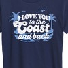 Women's - Instant Message - I Love You To The Coast And Back Short Sleeve Graphic T-Shirt - 2 of 4