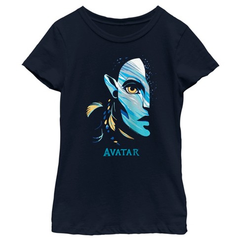 Girl's Avatar: The Way of Water Neytiri Face Logo T-Shirt - image 1 of 4