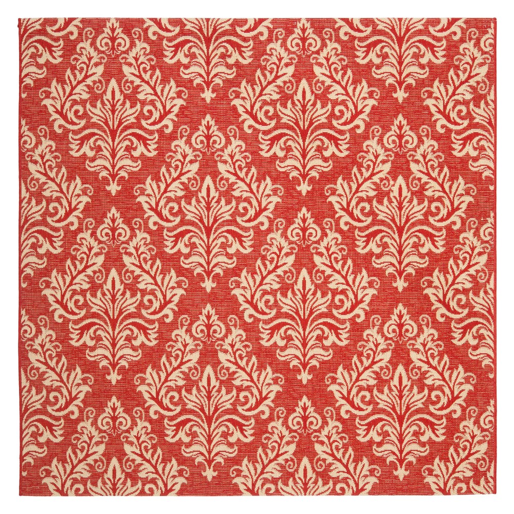 Eastleigh Rug 6'7inX6'7in - Red/Creme - Safavieh