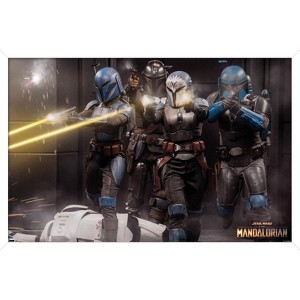 Trends International Star Wars: The Mandalorian Season 2 - Battle Group Framed Wall Poster Prints - 1 of 4
