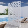 PexFix Outdoor Metal Privacy Screen Garden Fence Arrow Pattern Wall Applique - 2 of 4