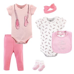 Little Treasure Baby Girl Layette 6-Piece Set, Ballerina - 1 of 1
