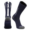 Mk Socks Player ID Jersey Number SINGLE Crew Sock - Navy Blue, White - 2 of 2
