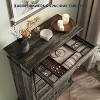Rustic Farmhouse 7-Drawer Dresser 50" High - Wooden Chest with Jewelry Organizer, Versatile for Bedroom to Entryway - 4 of 4