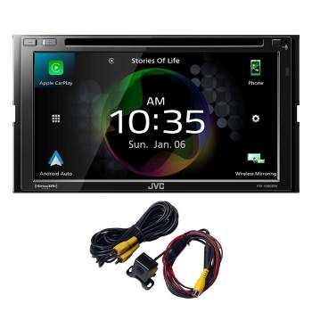 JVC KW-V960BW CarPlay/Android Auto DVD AV Receiver + ACA801 Back Up Camera