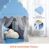 SUGIFT Kids Playhouse Tent with Star Lights & Cotton Mat – Indoor & Outdoor Play Castle with Windows,  Spacious Play Tent for Boys - 4 of 4