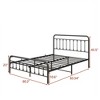 GDFStudio Bronte Modern Metal Platform Bed Frame with Headboard, Footboard and Under Bed Storage - 3 of 4