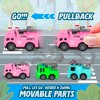 Playkidiz Mini Vehicle Toy Set with Storage Container, 12 Emergency and Service Cars, Police, Fire Truck, Ambulance, Taxi - 2 of 4