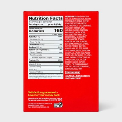 Protein Puffs - Nacho Cheese - 4.8oz/4pk - up&up™