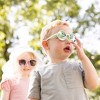 Tiny Twinkle Toddler Round Retro Polarized Flexible Sunglasses with Strap, Ages 0-48 months - Mint - 2 of 4