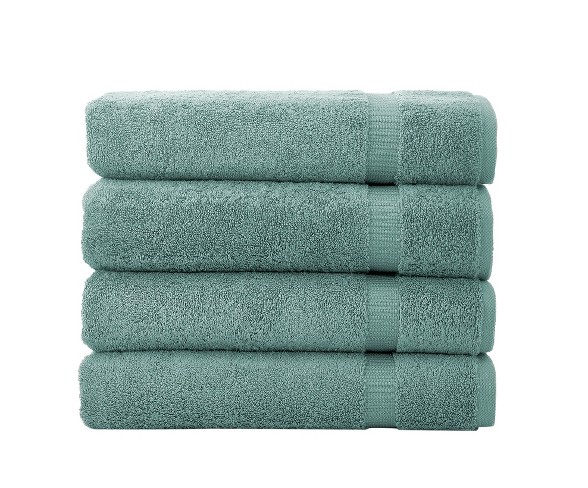4pc Villa Bath Towel Set Green - Royal Turkish Towel