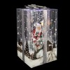 Northlight Lighted and Musical Santa Snowing Gift Box with Ribbon Christmas Decoration - 12" - 2 of 4