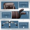 LACOO Faux Leather Executive Office Chairs with Adjustable Armrest - 4 of 4