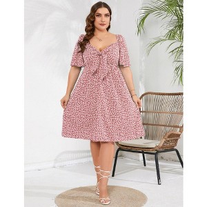 Maternity Dress Womens Spaghetti Strap Floral Maxi Dress - 1 of 1