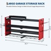 Power Tool Organizer,Drill Holder Wall Mount, Heavy Duty 4-Layer Drill Storage Shelf Loads 400Lbs,8 Drill Holders and Drill Bit Rack,Utility Storage - 4 of 4