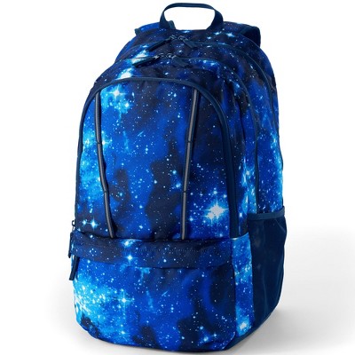 Lands' End Kids Classmate Extra Large Backpack - - Blue Galaxy