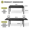 Crestlive Products Aluminum Expandable Dining Table, All Weather Outdoor Indoor Rectangular Table for 6-8 People in Lawn Backyard Deck Porch Garden - 3 of 4