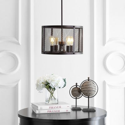 Modern Farmhouse Gray Metal LED Pendant Light