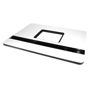 JessEm 03006 Laminated Phenolic Pre-Drilled Mast-R-Top 24" X 32" Router Table Top - White - 1 of 3