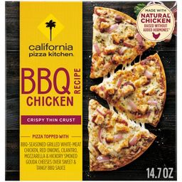 California Pizza Kitchen Thin Crust BBQ Recipe Chicken Frozen Pizza - 14.7oz