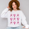 Simply Sage Market Women's Graphic Sweatshirt Coquette Breast Cancer Collage - 2 of 4