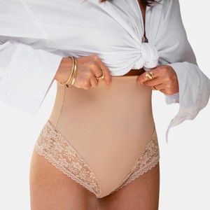 Women's Soft Curve Beige Shapewear Bottoms - Cupshe-S-Beige - 1 of 4