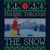 Men's Design By Humans Christmas Ice Fishing Through Snow Fishing Ugly Christmas Sweate By pahari Tank Top - 2 of 3