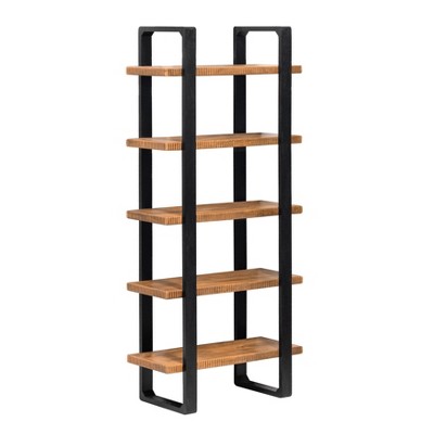 MH London Skye 70.5" Solid Wood 5-Tier Etagere Bookcase