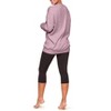 Adore Me Women's Ritza Sweatshirt Lounge XS / Dawn Pink Purple. - 3 of 4