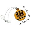 Kennesaw State KSU Stripes Mini Small Tiny Wood Christmas Tree Holiday Ornament - 4 of 4