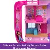 Polly Pocket Barbie Dreamhouse Compact Dollhouse Playset with 3 Micro Dolls, 1 Pet & 11 Accessories - 3 of 4