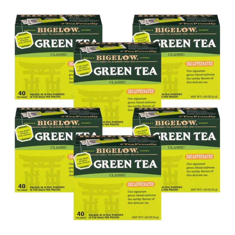 Bigelow Decaffeinated Classic Green Tea - Case of 6 boxes/40 bags, 1 of 7