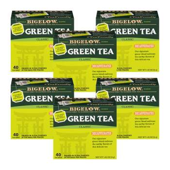 Bigelow Decaffeinated Classic Green Tea - Case of 6 boxes/40 bags