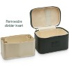 Paaaawaters Mini Vanity Case Forest - Stylish Travel Makeup Bag Organizer With Removable Dividers - 4 of 4