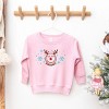SmileyWorld Reindeer Snowflakes - Toddler Graphic Sweatshirt and Youth Graphic Sweatshirt - 2 of 4