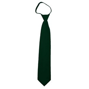 Men's Solid Color Zipper Neckties - 1 of 3