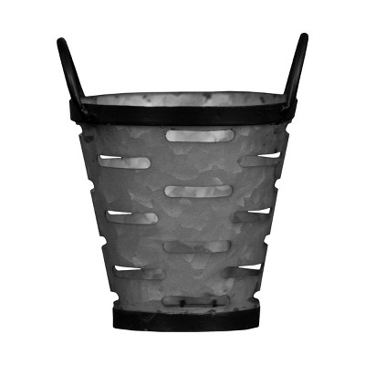 Olive Bucket Galvanized Metal Planter - Foreside Home & Garden