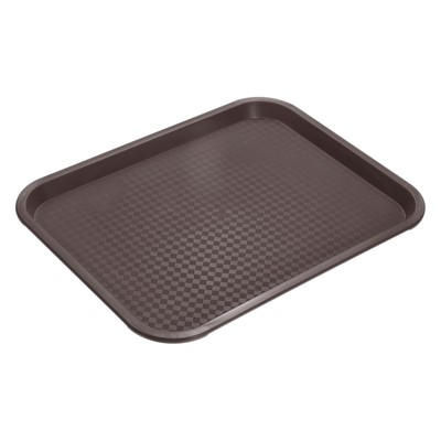 Beaumont 16-Inch Non-Slip Bar Tray – Black Plastic Serving Tray – Pack Of 10