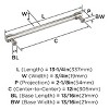 Amerock Faircrest Appliance Pull for Large Panels and Oversized Cabinets - 4 of 4