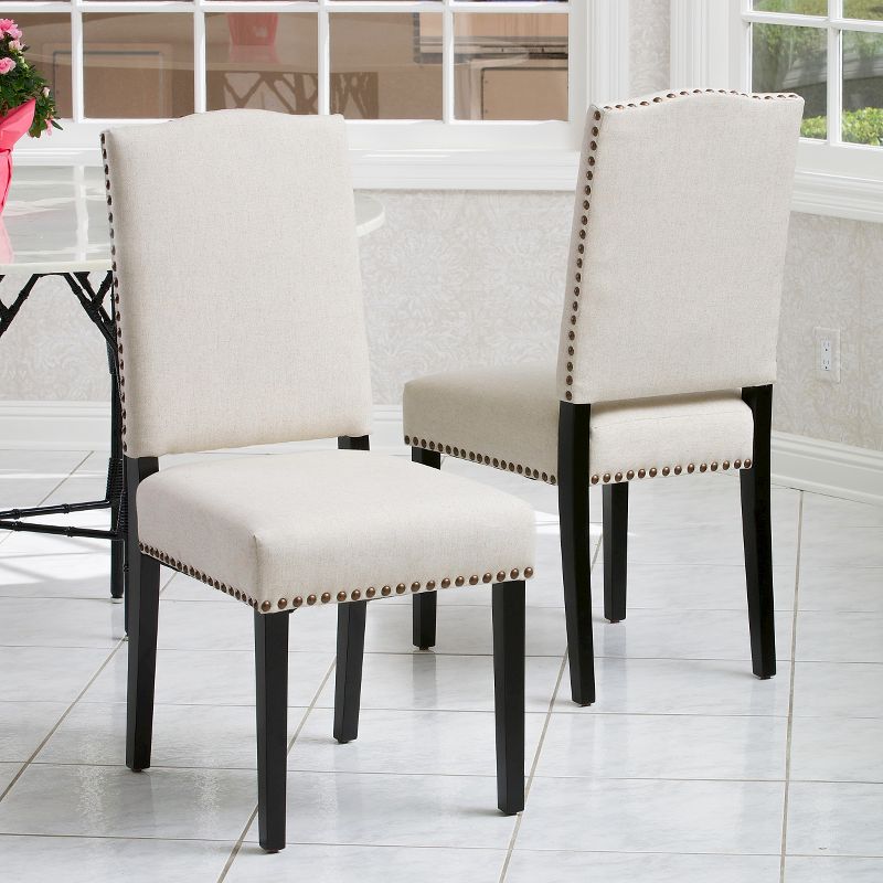 Set of 2 Brunello Dining Chair Cream - Christopher Knight Home, 5 of 8