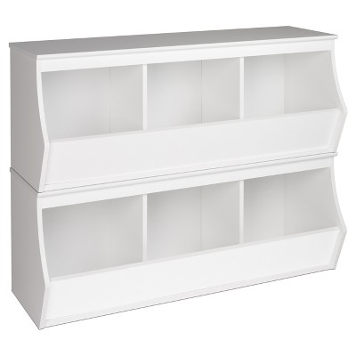 Fremont Entryway Storage Cubbie - 6 Bin - White - Prepac